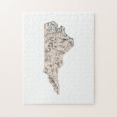 North Carolina Shaped Tar Puzzle (Vertikal)