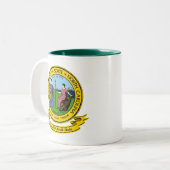 North Carolina Siegel Zweifarbige Tasse (Vorderseite Links)