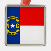 NORTH CAROLINA SILBERNES ORNAMENT (Vorne)