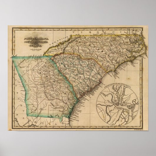 North Carolina, South Carolina, Georgien Poster (Vorne)