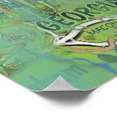 North Carolina South Carolina USA Poster (Ecke)