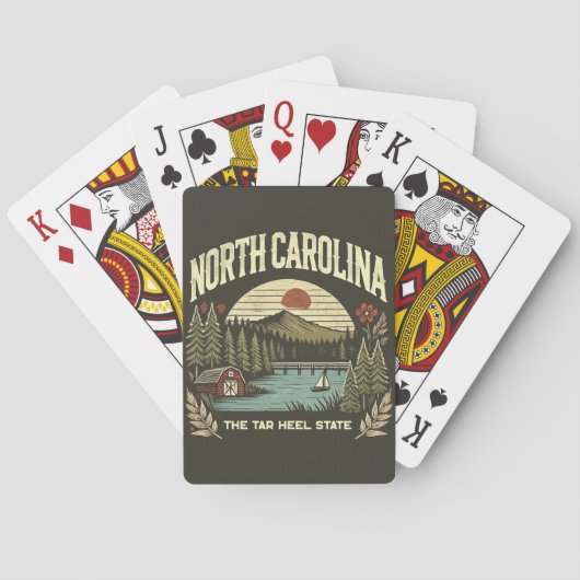 North Carolina Spielkarten (Rückseite)