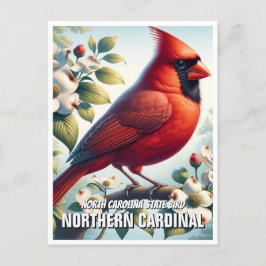 North Carolina Staat Bird Nordischer Kardinal Postkarte