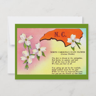 North Carolina Staat Blume Postkarte
