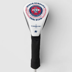 North Carolina Staat Circle Custom Golf Head Cover Headcover