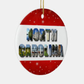 North Carolina Staat Foto Weihnachten Keramik Ornament (Rechts)