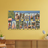 North Carolina (Staat Hauptstadt/Blume) Leinwanddruck (Insitu (Wohnzimmer))