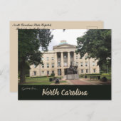 North Carolina Staat Hauptstadt Postkarte (Vorne/Hinten)