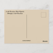 North Carolina Staat Hauptstadt Postkarte (Rückseite)