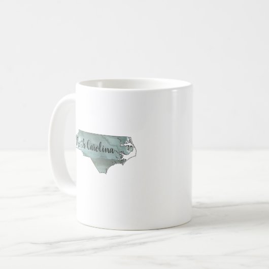 North Carolina Staat Illustration Kaffeetasse (Vorderseite Links)