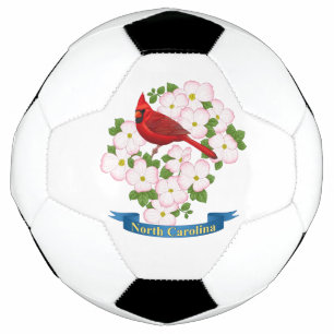 North Carolina Staat Kardinal Bird Dogwood Blume Fußball