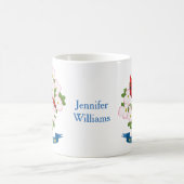 North Carolina Staat Kardinal Bird Dogwood Blume Kaffeetasse (Mittel)