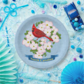 North Carolina Staat Kardinal Bird Dogwood Blume Pappteller (Party)