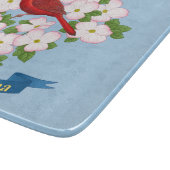 North Carolina Staat Kardinal Bird Dogwood Blume Schneidebrett (Ecke)