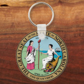 North Carolina Staat Siegel Schlüsselanhänger (Vorderseite)