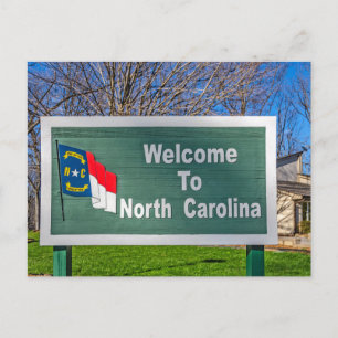 North Carolina Staat Sign Postkarte