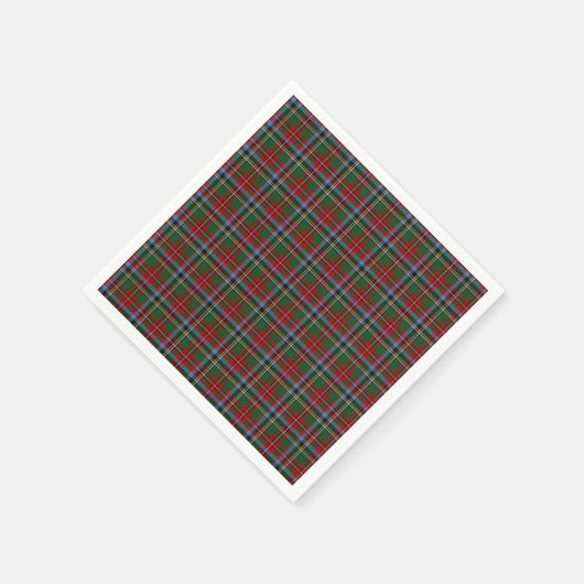 North Carolina Staat Tartan Serviette (Ecke)