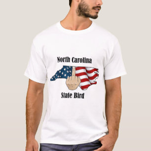North Carolina Staat Vogel T - Shirt Mittelfinger