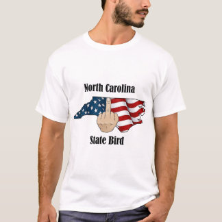 North Carolina Staat Vogel T - Shirt Mittelfinger