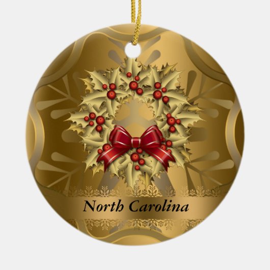 North Carolina Staat Weihnachtsschmuck (Vorne)