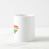 North Carolina Staatsstolz LGBTQ Progress Prix Kaffeetasse (Mittel)