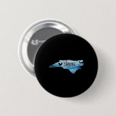North Carolina stark mit NC-Staat und Liebe im Nor Button (Vorne & Hinten)