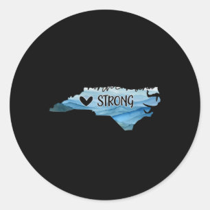 North Carolina stark mit NC-Staat und Liebe im Nor Runder Aufkleber