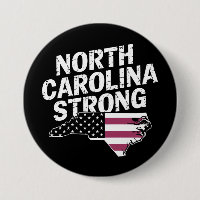 North Carolina stark mit NC-Staat und US-Flagge