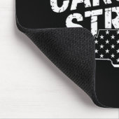 North Carolina stark mit NC-Staat und US-Flagge Mousepad (Ecke)