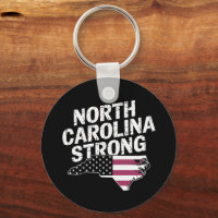 North Carolina stark mit NC-Staat und US-Flagge