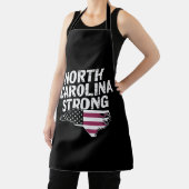 North Carolina stark mit NC-Staat und US-Flagge Schürze (InSitu)