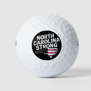 North Carolina Stark Mit NC State Und USA-Flagge Golfball