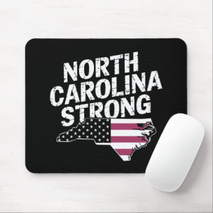 North Carolina Stark Mit NC State Und USA-Flagge Mousepad