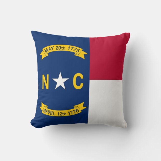 North Carolina State Flag American MoJo Pillow Kissen (Vorderseite)