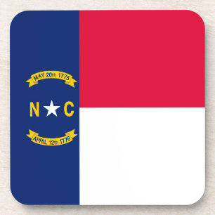 North Carolina State Flag Design Decor Untersetzer