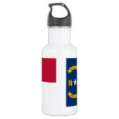 North Carolina State Flag Liberty Flasche Edelstahlflasche (Rückseite)