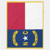 North Carolina State Flag Print Patriota Fleecedecke (Vorderseite)