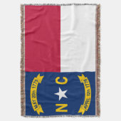 North Carolina State Flag Print Patriotic Decke (Vorderseite Vertikal)