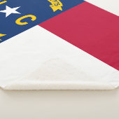 North Carolina State Flag Print Patriotic Sherpadecke (3/4)