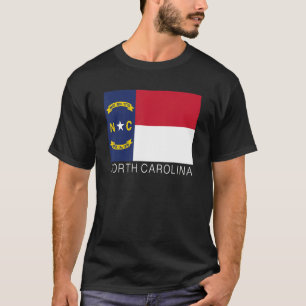 North Carolina State Flag Staat North Carolina T-Shirt