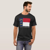 North Carolina State Flag Staat North Carolina T-Shirt (Vorne ganz)