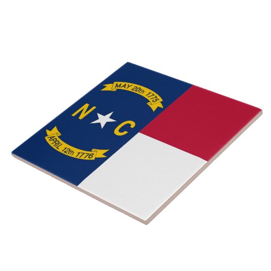 North Carolina State Flag Tile Fliese (Seite)