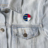 North Carolina State Flag USA Button (Beispiel)