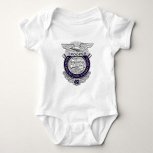 North Carolina State Highway Patrol Trooper Abzeic Baby Strampler