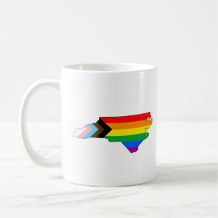 North Carolina State Pride LGBTQ Progress Pride Kaffeetasse