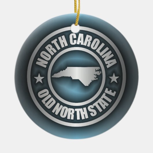 ‚North Carolina Steel 2‘ Keramik Ornament (Vorne)