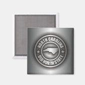 ‚North Carolina Steel‘ Magnet (Vorderseite/Rückseite)