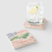 North Carolina Stone Coaster  Steinuntersetzer (Seitenansicht)