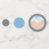 North Carolina Strände Konfetti (Rückseiten)