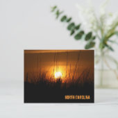 North Carolina Sunset Postkarte (Stehend Vorderseite)